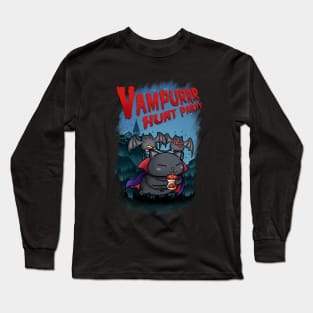 Halloween Vampire Cat Long Sleeve T-Shirt